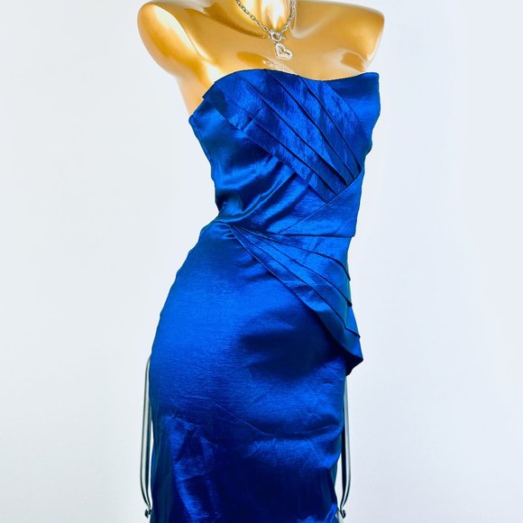 Vintage y2k 90s prom homecoming strapless dress - Picture 3 of 8
